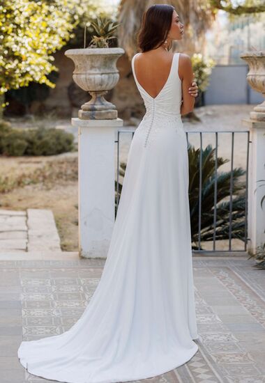 Hochzeitskleid schlicht, elegant und zeitlos.